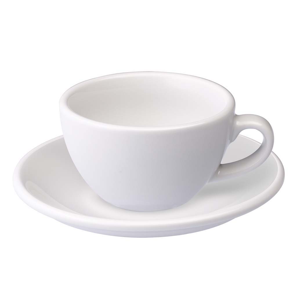Flat White Cup & Saucer · Brown
