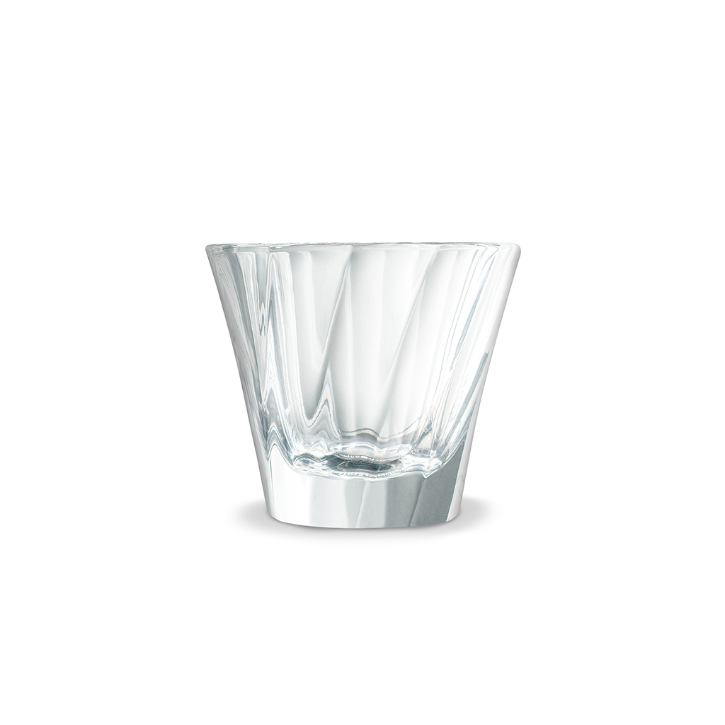 Twisted Espresso Glass · Clear